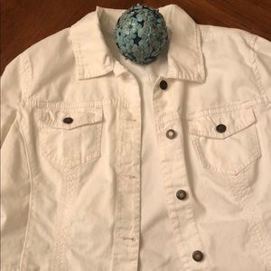 White denim jacket Xl